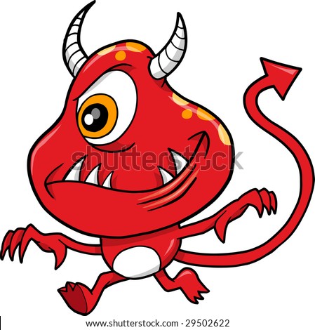 Monster Devil Vector Illustration - 29502622 : Shutterstock