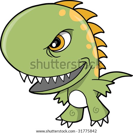 Nasty Tyrannosaurus Dinosaur Vector Illustration - 31775842 : Shutterstock