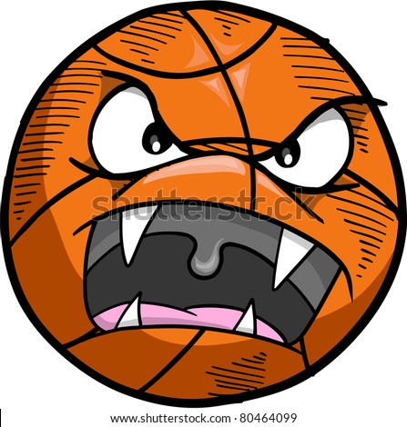 Crazy Mad Insane Basketball Vector Illustration - 80464099 : Shutterstock