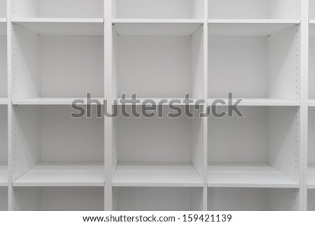 Empty shelves