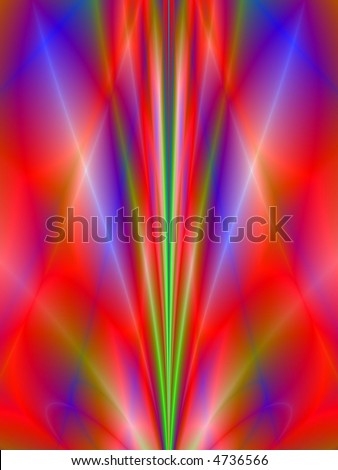 Fractal rendition of red ripples back ground