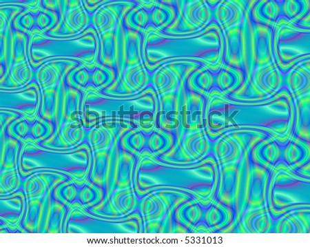 Fractal rendition of colorful ripples back ground