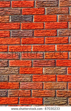 A beautiful background of freshly laid bricks