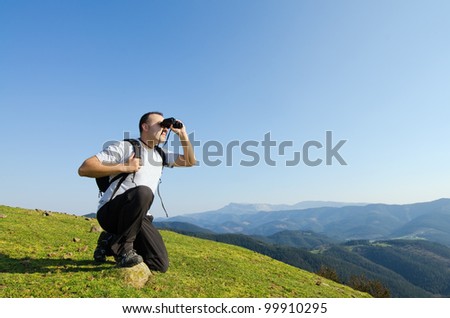 Man with Binoculars.