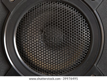 Audio speaker close up