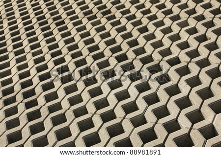 Abstract cement pavement