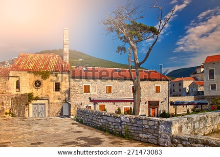 Castle by the sea in Montenegro in Budva