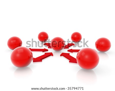 Abstract Objects Connected With Each Other Stock Photo 35794771 ...