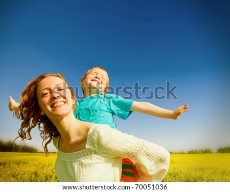 Similar – Image, Stock Photo Woman having fun throwing sand in desert