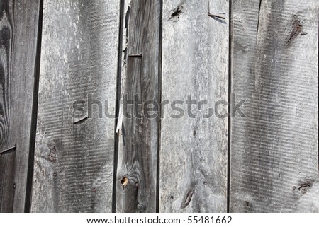 Old wood boards texture with nail-head. Vertical