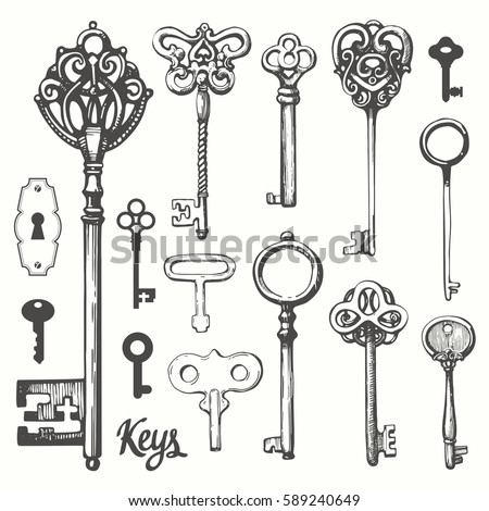 Skeleton Keys Drawing at GetDrawings