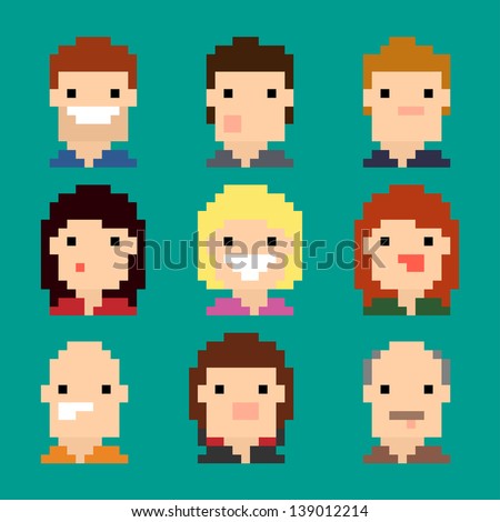 Human Face vector 8 Free Vector / 4Vector