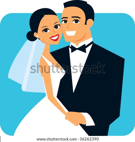 Vector Couple Wedding - 36262390 : Shutterstock