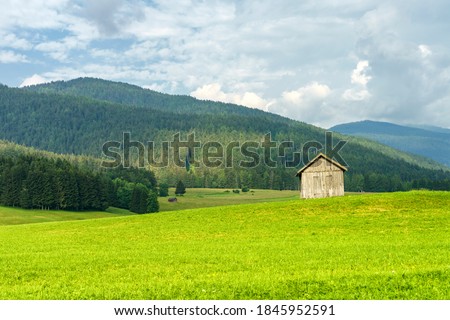 Similar – Image, Stock Photo Cycleway of Pusteria valley at summer