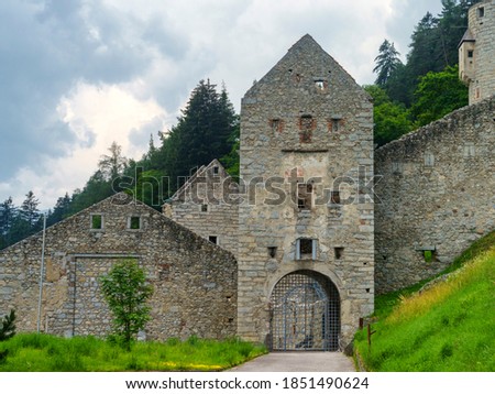 Similar – Image, Stock Photo Cycleway of Pusteria valley at summer