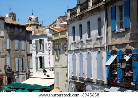 Arles (Provence, France) - Typical buildings near Les Arènes