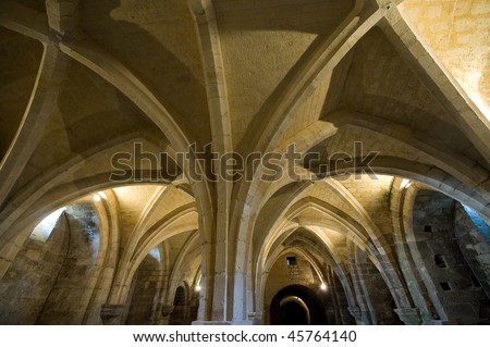 Abbey of St-Jean-des-Vignes in Soissons (Aisne, Picardie, France) , arcade