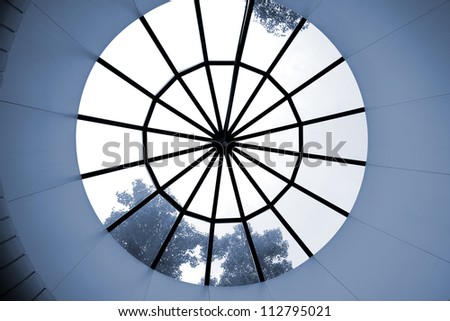 The roof of the round window