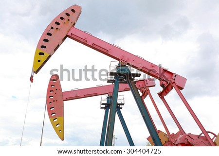 Pink Oil pump oil rig energy industrial machine for petroleum crude