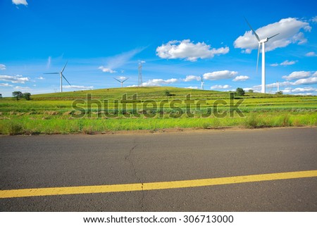 Eco sustainable friendly power generation wind power generator on the prospect of dual carriageway road