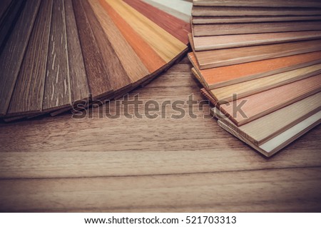 Small color sample boards. toned image for design Foto d'archivio © 