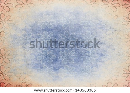 Vintage Pattern Flower Background