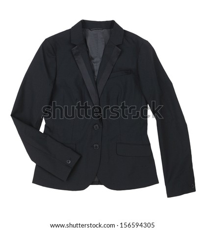 black  jacket isolated on white background