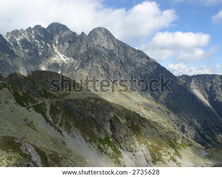 Lomnicky peak from other side. Hihg Tatra
