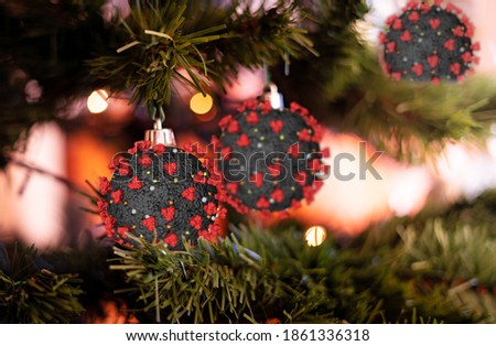 Similar – Image, Stock Photo Corona Christmas tree