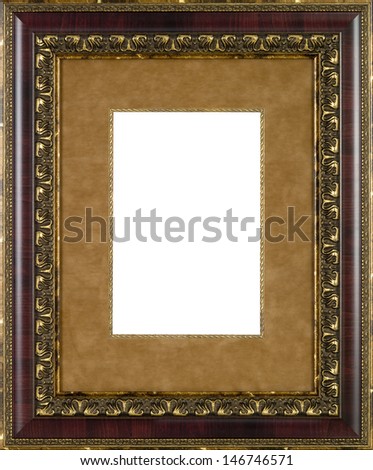 art picture frame golden