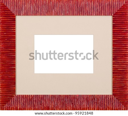 red art picture frame