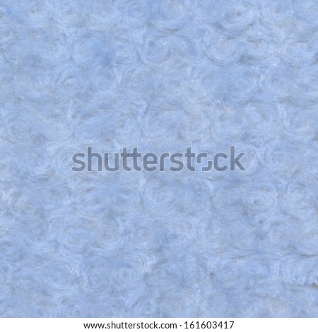 blue  plush or wool texture, white textile background