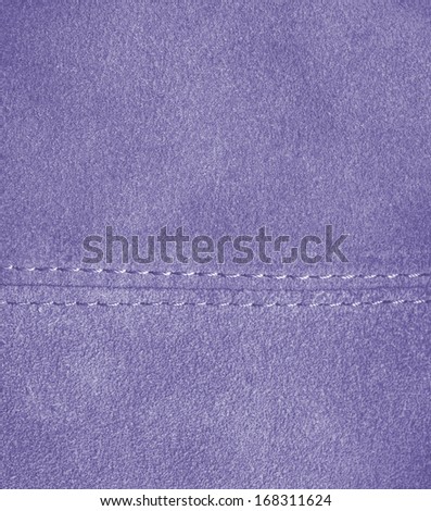 lilac leather texture, stitch. Leather background,