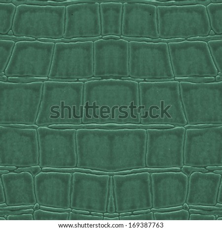painted green crocodile leather  texture