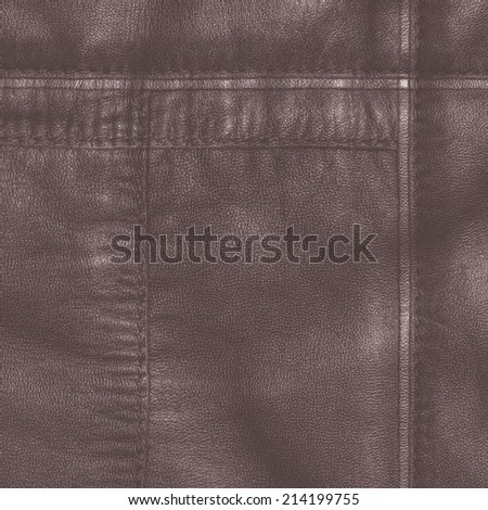 fragment of brown leather coat. Useful as background