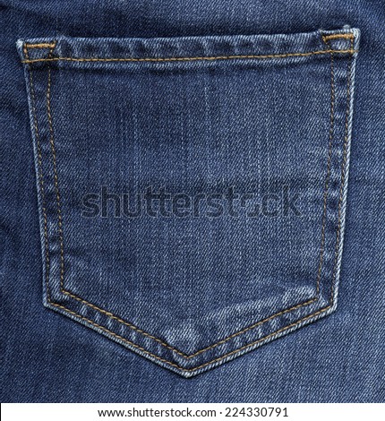 blue jeans back pocket