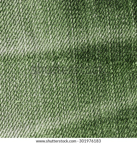 crumpled green  jeans texture