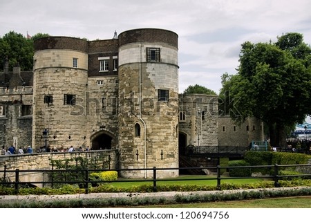 Tower of London, UK, famous medieval castle and prison