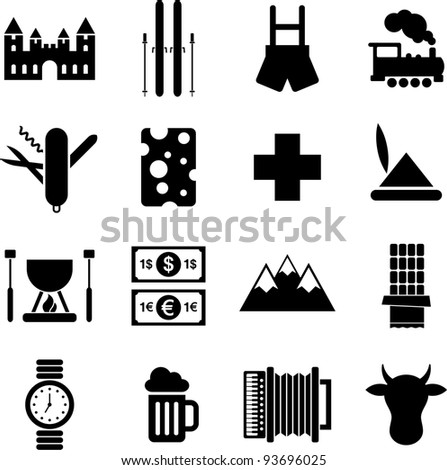 Switzerland pictograms