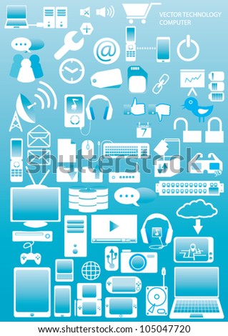 Computer & Devices icons  vector