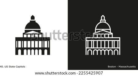 Boston – Massachusetts State Capitol Icon
