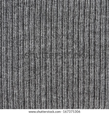 Abstract knitted grey thread fabric background