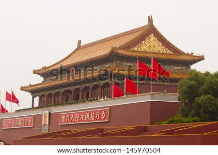Tiananmen Gate ( Gate of Heavenly Peace), Beijing, China