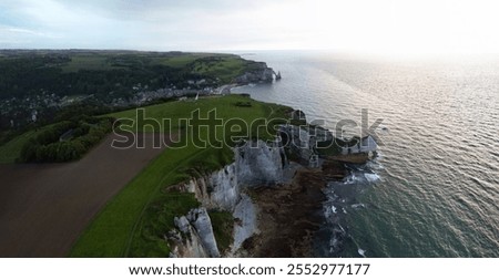 Similar – Foto Bild Steilküste in der Nähe von Etretat.