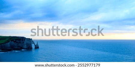 Similar – Foto Bild Steilküste in der Nähe von Etretat.