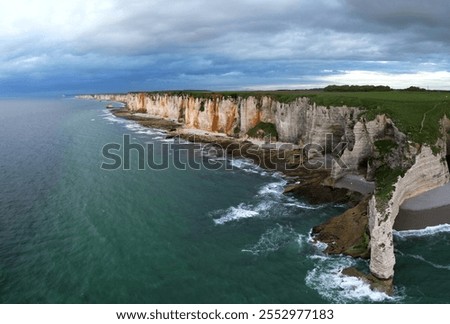 Similar – Foto Bild Steilküste in der Nähe von Etretat.