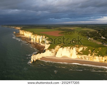 Similar – Foto Bild Steilküste in der Nähe von Etretat.