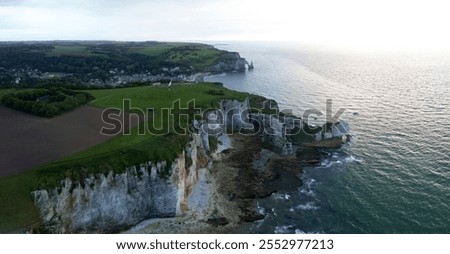 Similar – Foto Bild Steilküste in der Nähe von Etretat.