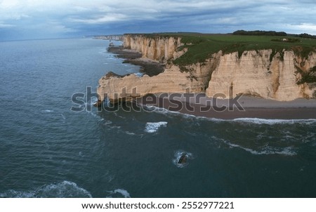 Similar – Foto Bild Steilküste in der Nähe von Etretat.