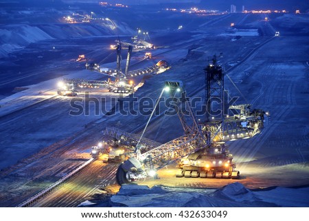 Image, Stock Photo Hambach RWE  brown coal district